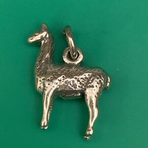 .925 Alpaca Sterling Silver Jewelry Charm #Peru #animal #wildlife